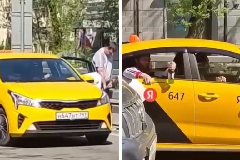 «Спустился с гор за солью?»: в Подмосковье пассажир такси справил нужду прямо на проезжей части на глазах у очевидцев