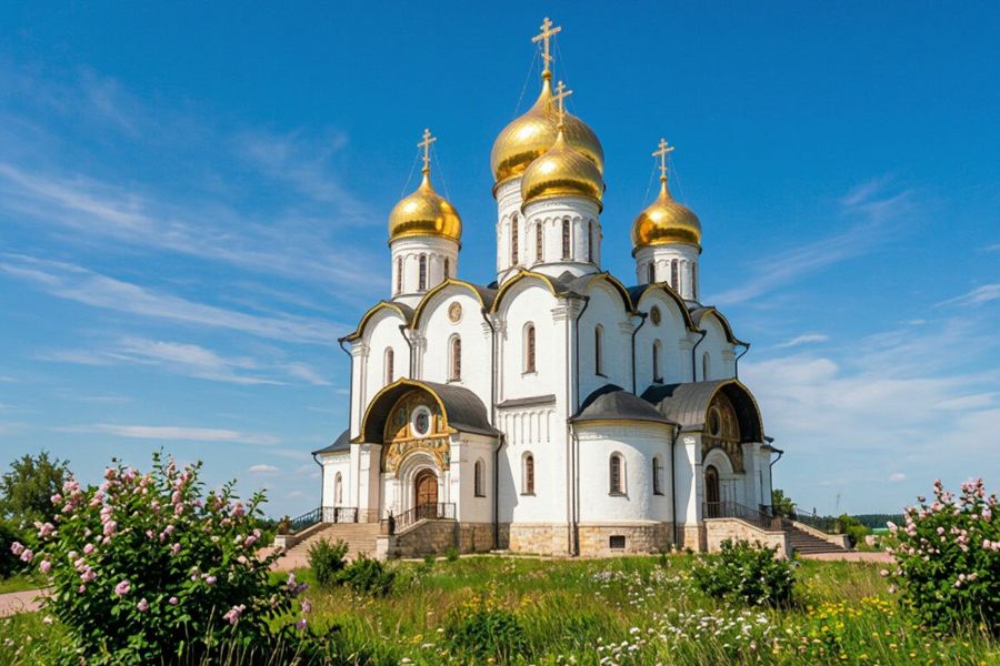 «Он протестует против церкви»: мигрант устроил публичный намаз у православного храма в Москве