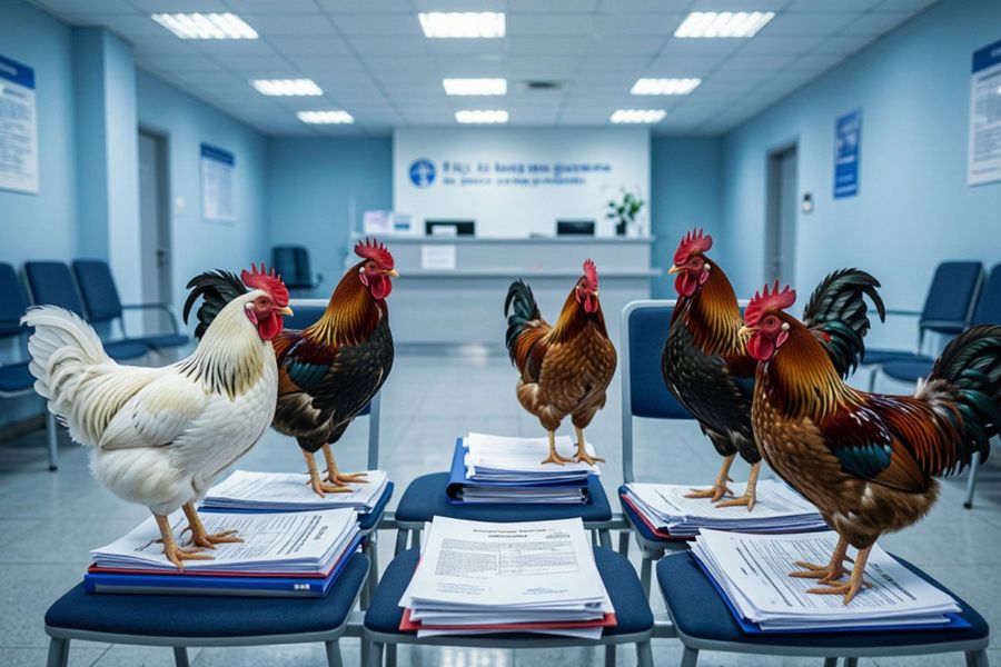Переполох в курятнике: россияне массово несут домашнюю птицу в МФЦ для постановки на учёт